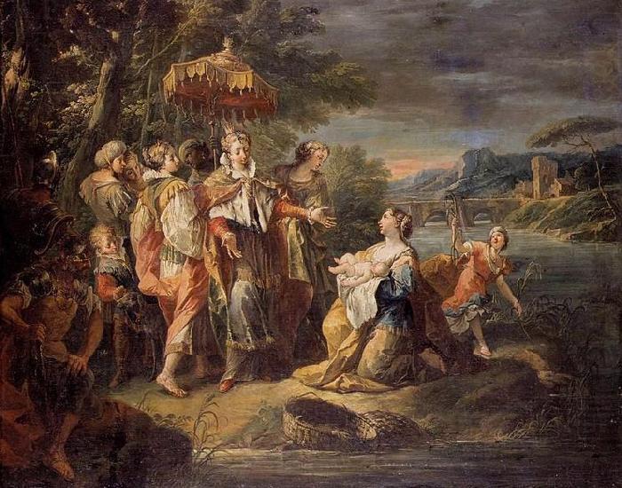 Gaspare Diziani Finding of Moses china oil painting image